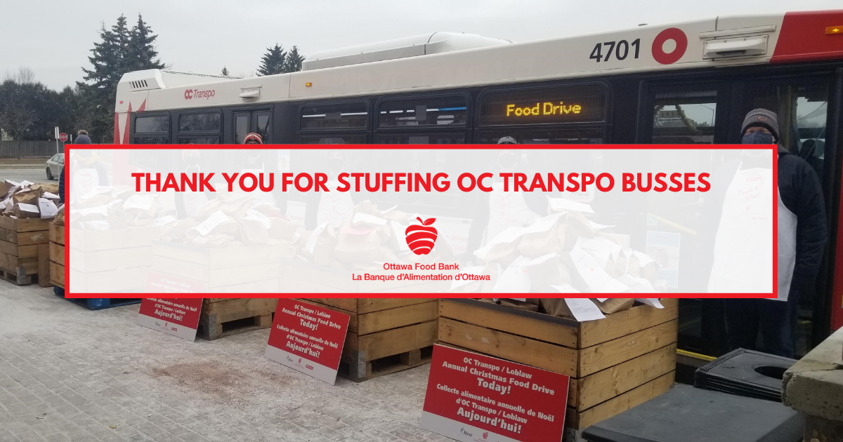 Oc transpo loblaw food drive