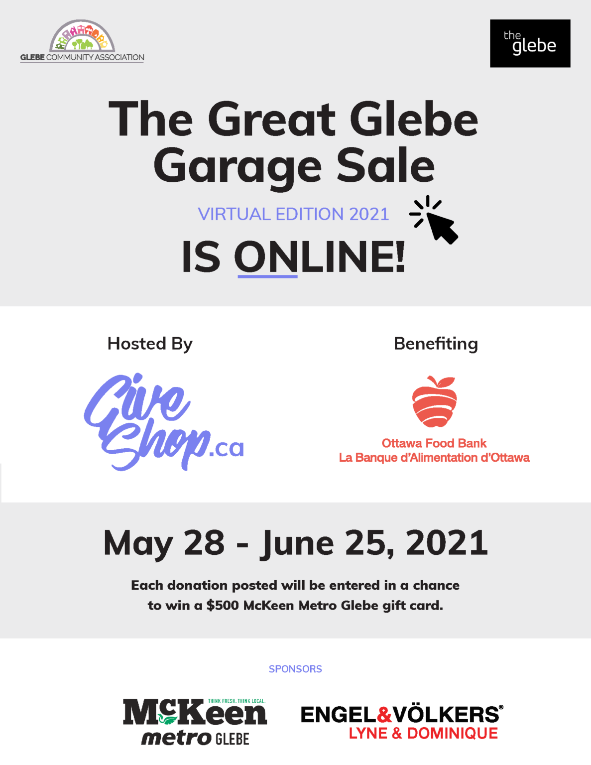 Great Glebe Garage Sale 2021 Ottawa Food Bank