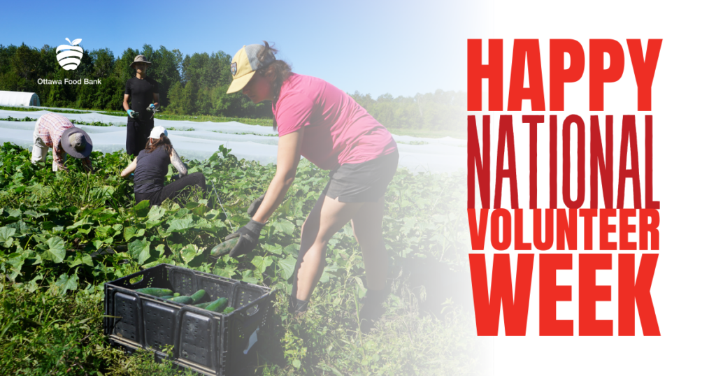 Happy National Volunteer Week! Ottawa Food Bank