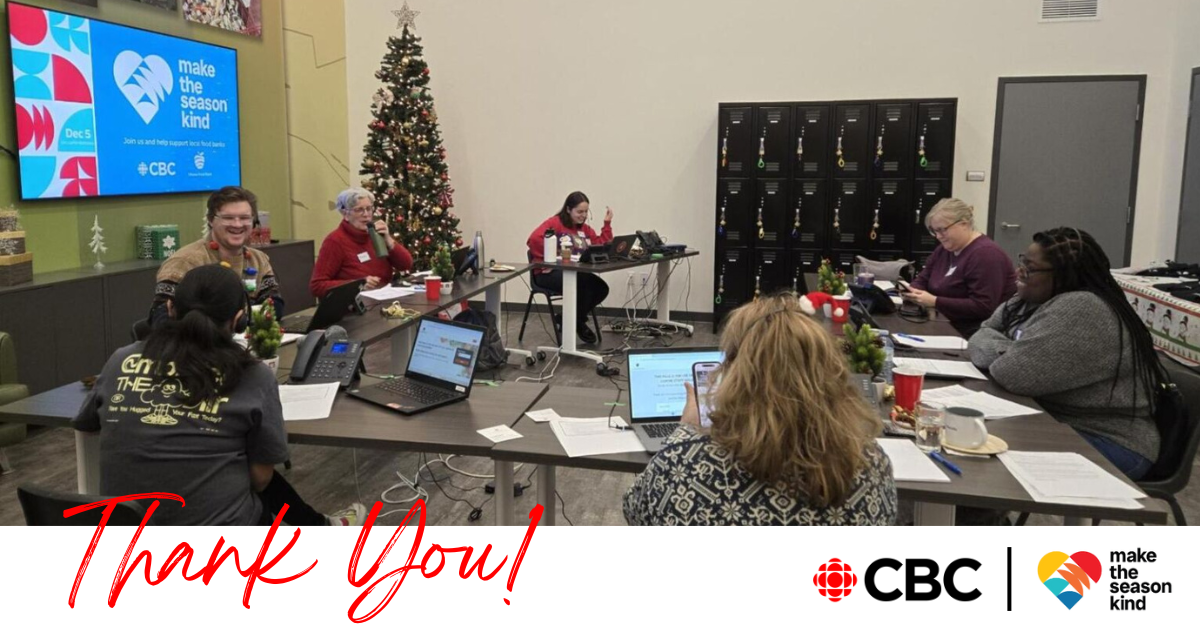 Make the Season Kind call centre with logos and thank you text below