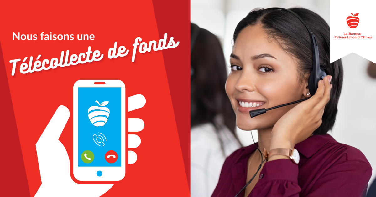 Ottawa Food Bank tele-fundraising banner