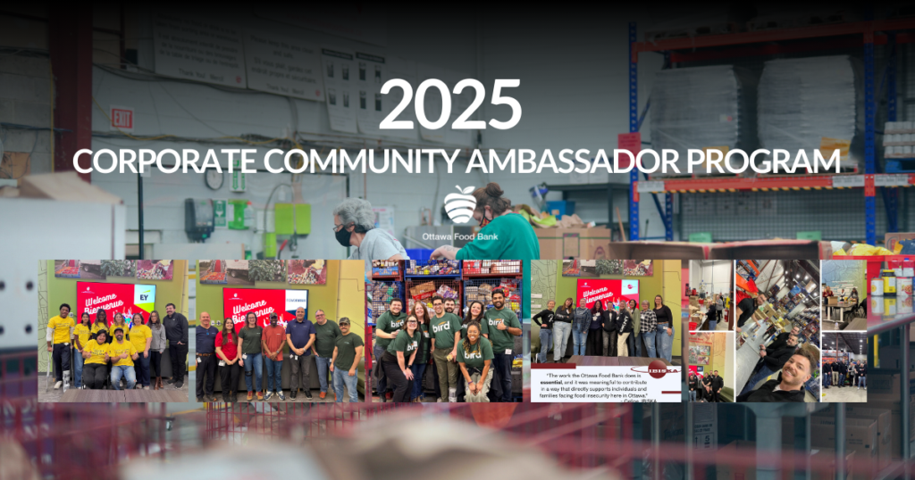 Thank you : 2025 Corporate Community Ambassadors! - Ottawa Food Bank