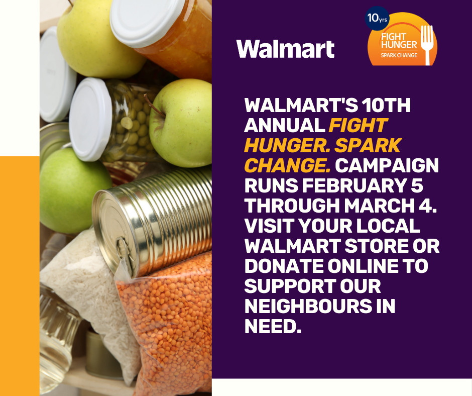 Walmart Fight Hunger Spark Change event banner