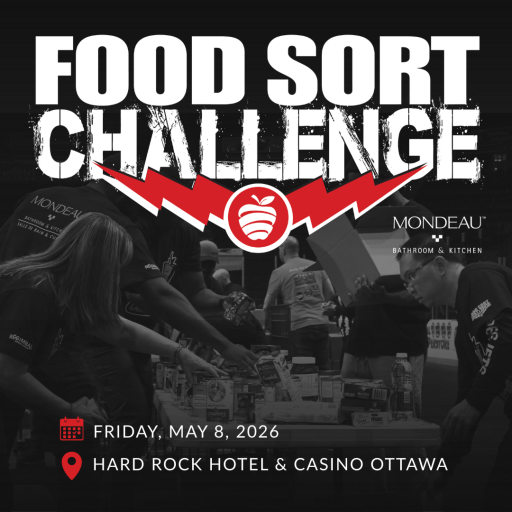 Food sort challenge pop-up poster