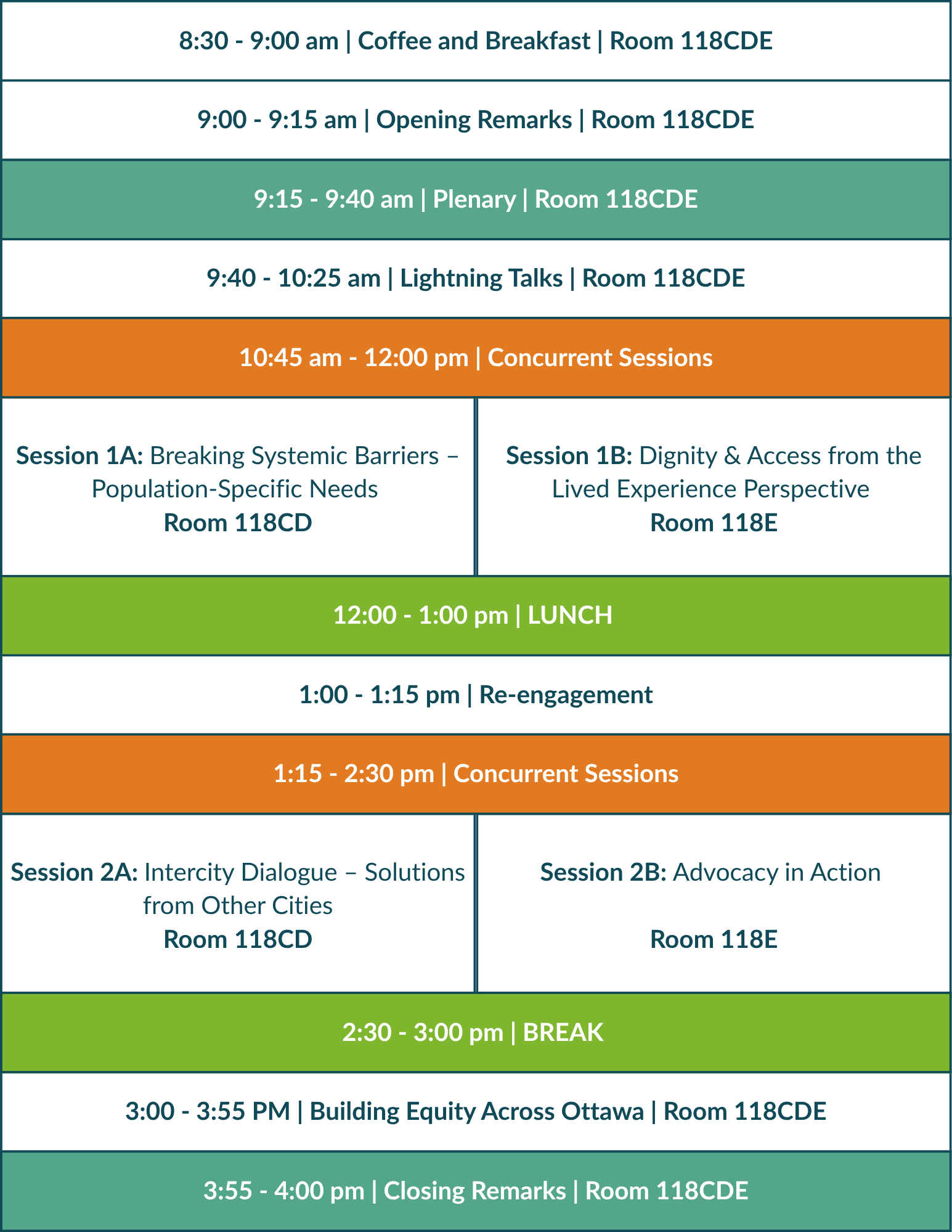Ottawa Food Security Conference Schedule