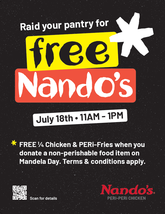 Nandos Mandela Day Food Drive Poster