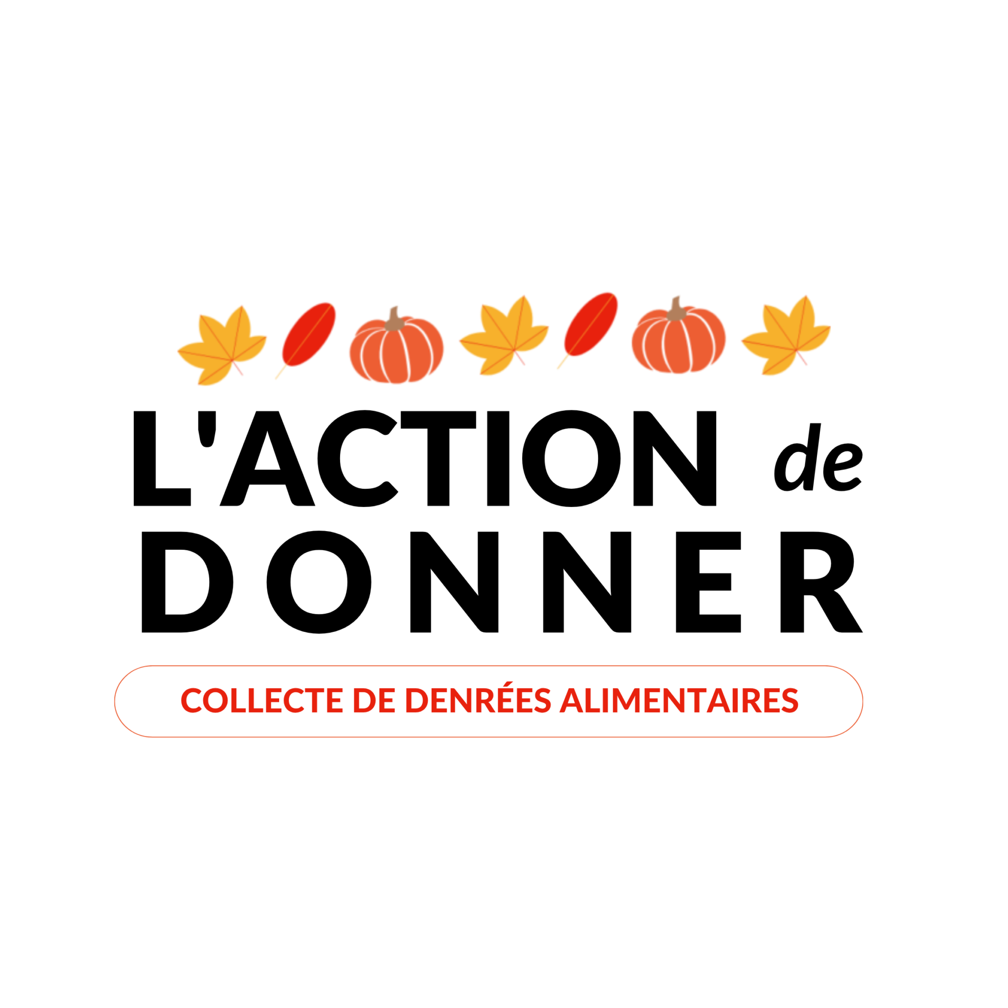 Thanks 4 giving food drive french logo