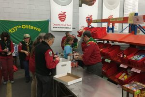 The Scouts are sorting as we go